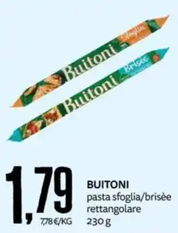 PRO7 Supermercati Buitoni pasta sfoglia/brisèe rettangolare offerta