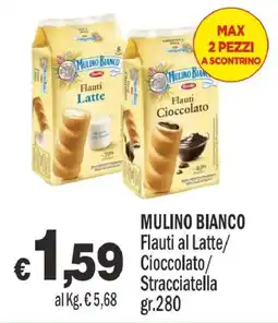Primo Prezzo Mulino Bianco Flauti al Latte/Cioccolato/Stracciatella offerta