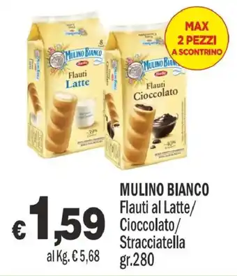 Mulino Bianco Flauti al Latte/Cioccolato/Stracciatella