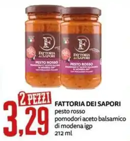 PRO7 Supermercati Fattoria dei Sapori pesto rosso offerta