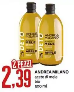 PRO7 Supermercati Andrea milano aceto di mele bio offerta