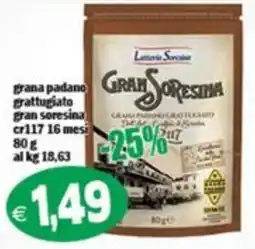 Il Castoro Supermercati Grana padano grattugiato gran soresina offerta