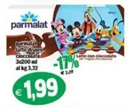 Il Castoro Supermercati Parmalat latte disney cioccolato offerta