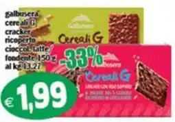 Il Castoro Supermercati Cereali G cracker ricoperto cioccol. latte offerta