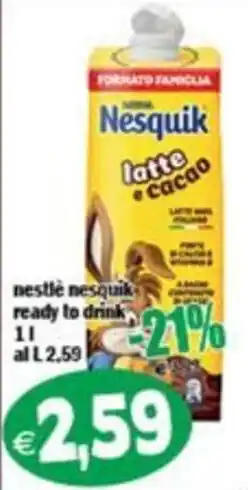 Il Castoro Supermercati Nesquik latte e cacao offerta