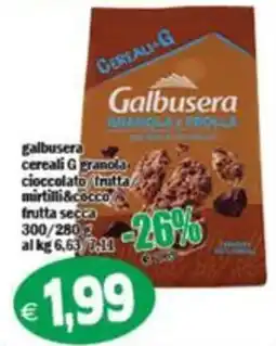 Il Castoro Supermercati Galbusera granola e frutta offerta