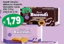 Il Castoro Supermercati Buondì cioccolato offerta