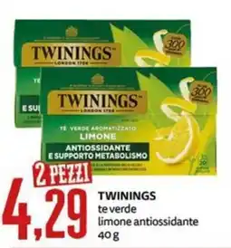 PRO7 Supermercati Twinings te verde limone antiossidante offerta