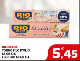 Il Centro Superstore Rio mare Tonno filo d'olio offerta