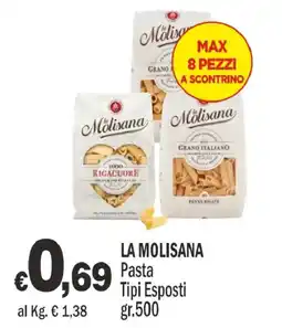 Primo Prezzo La Molisana Pasta Tipi Esposti offerta