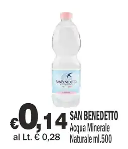 Primo Prezzo San Benedetto Acqua Minerale Naturale offerta