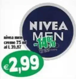 Il Castoro Supermercati Nivea men creme offerta