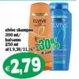 Il Castoro Supermercati Elvive shampoo balsamo offerta
