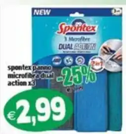 Il Castoro Supermercati Spontex panno microfibra dual action offerta