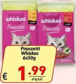 Ipercarni Pranzetti Whiskas offerta