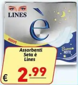 Ipercarni Assorbenti Seta è Lines offerta