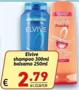 Ipercarni Elvive shampoo balsamo offerta
