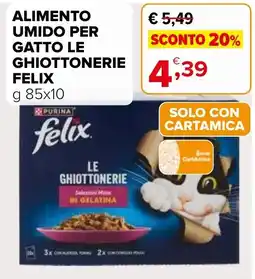 Iperal Alimento umido per gatto le ghiottonerie felix offerta