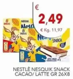 Diper Nestlé Nesquik Snack Cacao/Latte offerta
