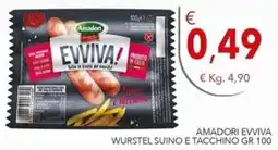 Diper Amadori Evviva wurstel suino e tacchino offerta