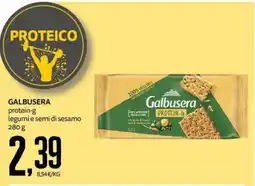 PRO7 Supermercati Galbusera protein-g legumi e semi di sesamo offerta