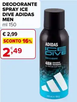 Iperal Deodorante spray ice dive adidas men offerta