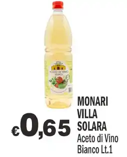 Primo Prezzo Monari Villa Solara Aceto di Vino Bianco offerta
