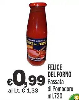 Primo Prezzo Felice del Forno Passata di Pomodoro offerta