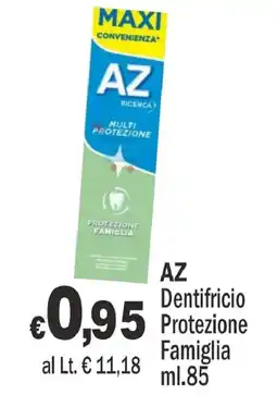 Primo Prezzo AZ Dentifricio Protezione Famiglia offerta