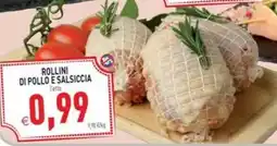 Pim Supermercati Rollini di pollo e salsiccia offerta