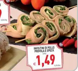Pim Supermercati Involtini di pollo provola e speck offerta