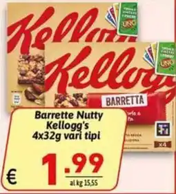 Ipercarni Barrette Nutty Kellogg's offerta