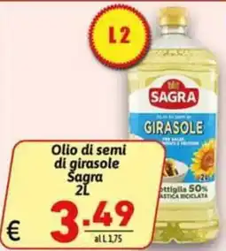 Ipercarni Olio di semi di girasole Sagra offerta