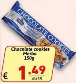 Ipercarni Chocolate cookies Merba offerta