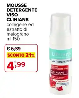 Iperal Mousse detergente viso Clinians offerta