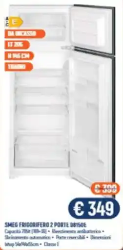 Vantaggi Sottocasa SMEG frigorifero 2 porte db150e offerta