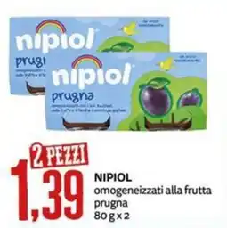 PRO7 Supermercati NipiOL omogeneizzati alla frutta prugna offerta