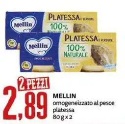 PRO7 Supermercati Mellin omogeneizzato al pesce platessa offerta