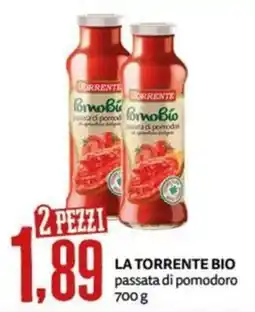 PRO7 Supermercati La Torrente Bio passata di pomodoro offerta