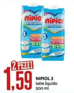 PRO7 Supermercati Nipiol latte liquido offerta