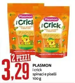 PRO7 Supermercati Plasmon i crick spinaci e piselli offerta