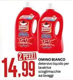 PRO7 Supermercati Omino Bianco detergente liquido per lavatrice scioglimacchie offerta