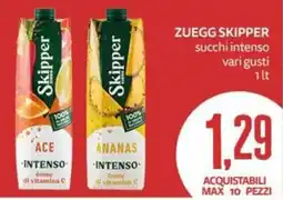 PRO7 Supermercati Zuegg Skipper succhi intenso vari gusti offerta
