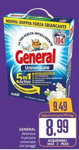 PRO7 Supermercati General detergente in polvere universale offerta