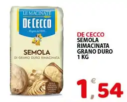 Il Centro Superstore De Cecco semola rimacinata grano duro offerta