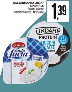 PRO7 Supermercati Galbani Santa Lucia/Lindahls fiocchi di latte classici/protein offerta