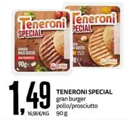 PRO7 Supermercati Teneroni Special gran burger pollo/prosciutto offerta
