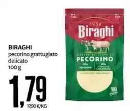 PRO7 Supermercati Biraghi pecorino grattugiato delicato offerta