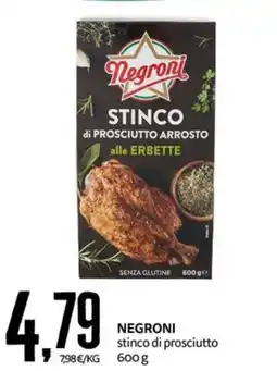 PRO7 Supermercati Negroni stinco di prosciutto alle erbette offerta