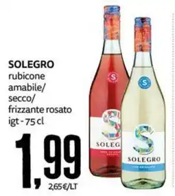 PRO7 Supermercati Solegro rubicone amabile offerta